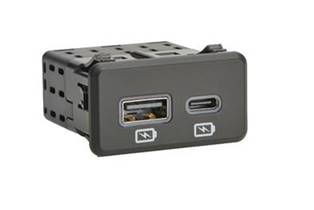 Dual-Port USB-A and USB-C Smart Charger