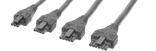 Off-the-Shelf (OTS) Micro-Fit Overmolded Cable Assemblies, Single Row