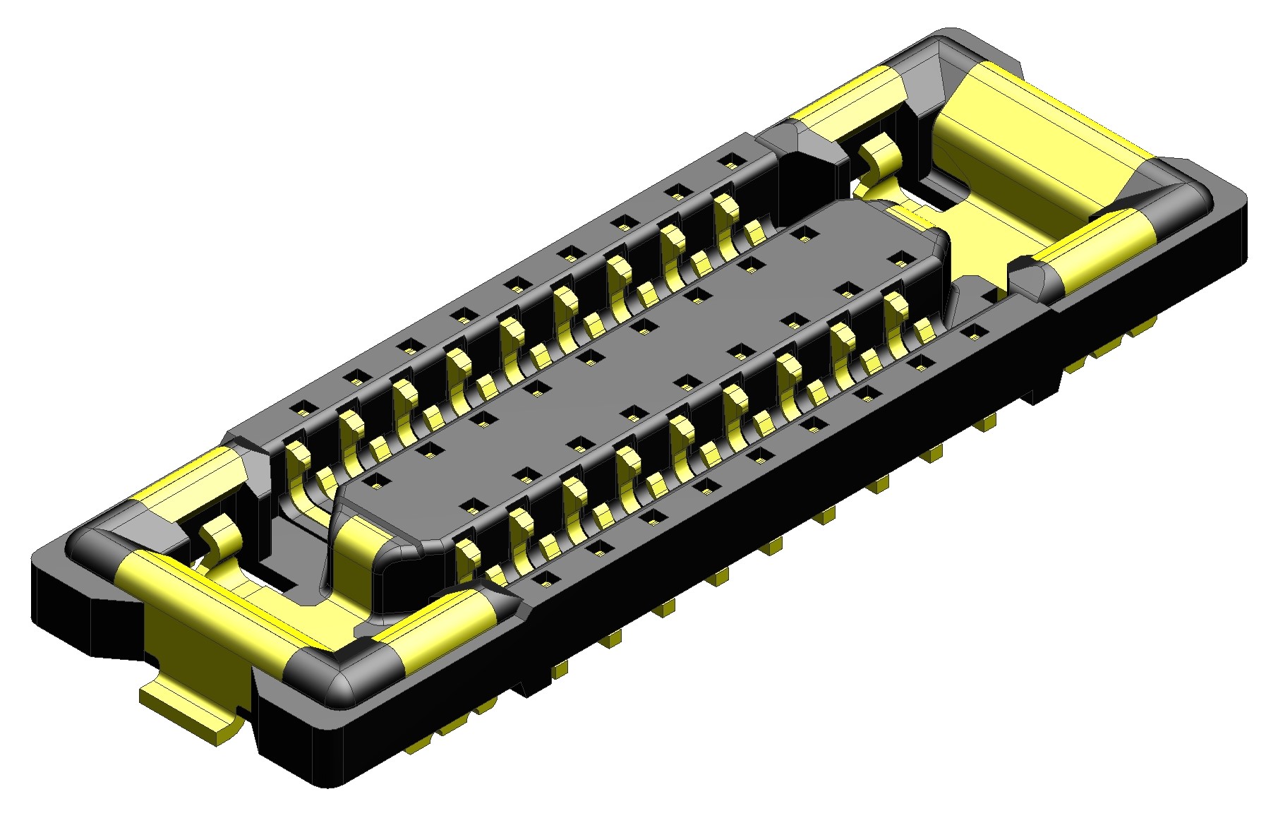 Quad-Row Board-to-Board Connectors