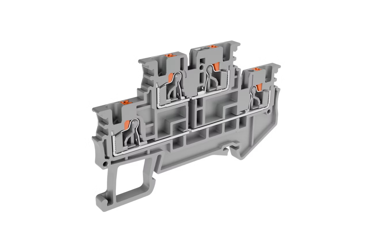 DIN Rail Terminal Blocks - Push-In and Screw Connection